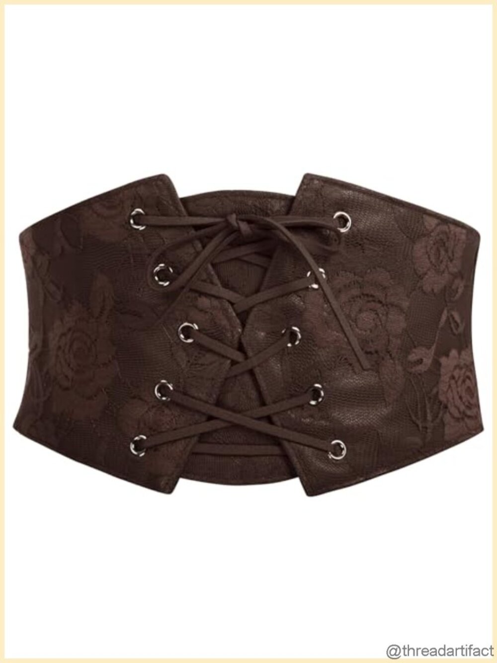 Women's Lace-Up Wide Elastic Corset Belt Steampunk Renaissance